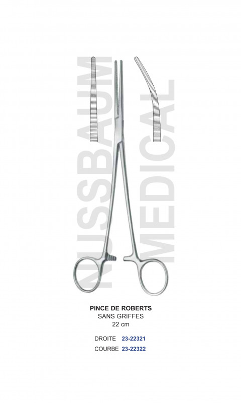 Pince de Roberts 22 cm Sans Griffes Pince de Roberts 22 cm Sans Griffes