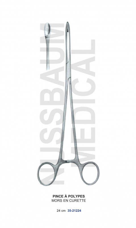 Pince à polypes Mors en curette 24 cm