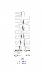 Pince de Pozzi de 18 et 24 cm, fabriquée en France, distribuée par Nussbaum Médical