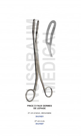 Pince à faux germes de Lepage  fabriquée en France distribuée par Nussbaum Médical