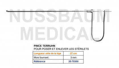 Pince de Terruhn fabriquée en France distribuée par Nussbaum Médical