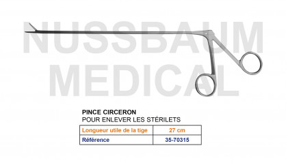 Pince Circéron de 23 cm fabriquée en France distribuée par Nussbaum Médical