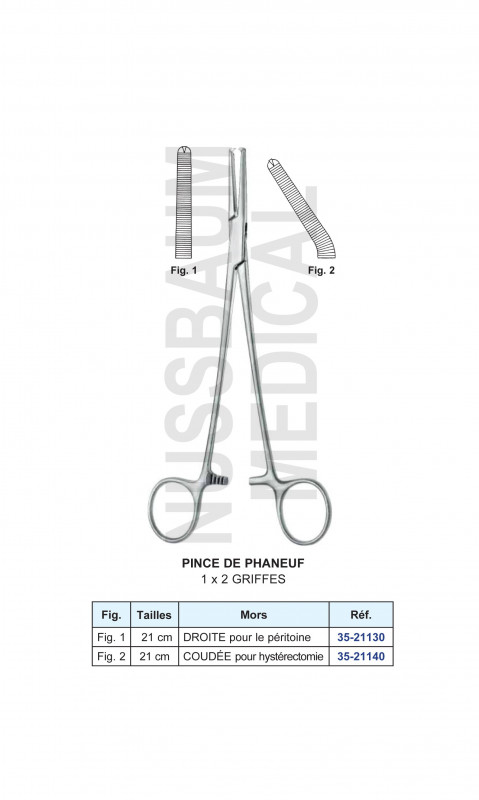 Pince Phaneuf 1x2 Griffes