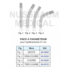 Pince à parametrium pour hystérectomie
