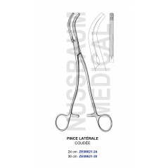 Pince Latérale Coudée pour hystérectomie distribuée par Nussbaum Médical