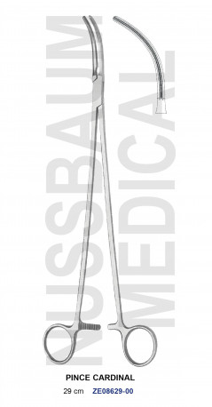 Pince Cardinal 29 cm pour hystérectomie distribuée par Nussbaum Médical