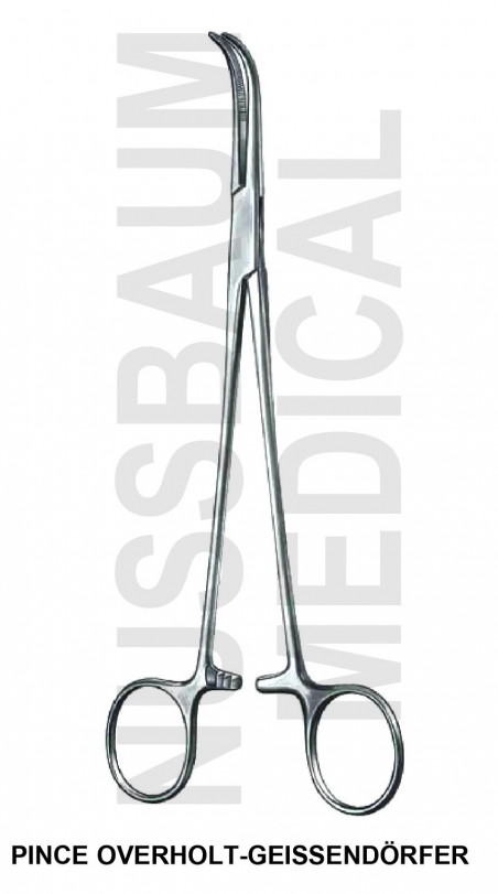 Pince Overholt-Geissendörfer pour hystérectomie distribuée par Nussbaum Médical