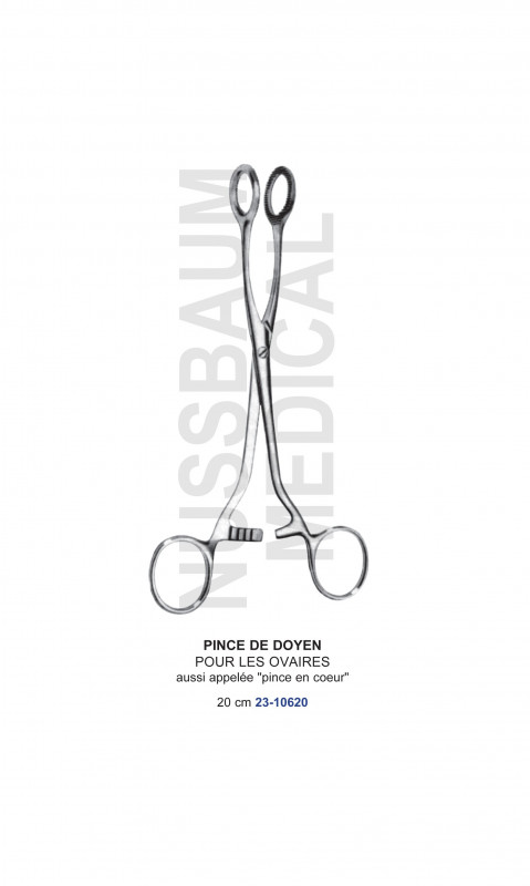 Pince de Doyen pour les ovaires
