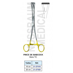 Pince de Babcock mors tungstène (TC) distribuée par Nussbaum Médical