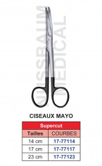 Ciseaux Mayo courbes qualité SuperCut distribués par Nussbaum Médical
