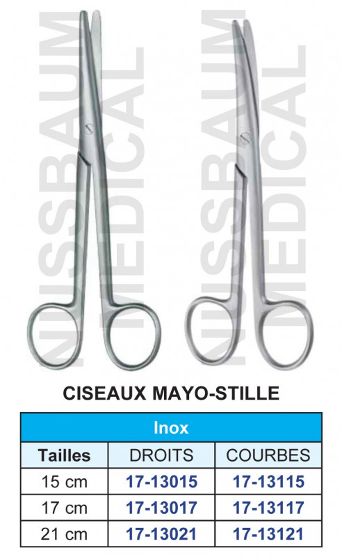 Ciseaux Mayo-Stille Inox