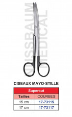 Ciseaux Mayo-Stille courbes qualité SuperCut distribués par Nussbaum Médical