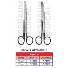 Ciseaux Mayo-Stille droits et courbes qualité SuperCut distribués par Nussbaum Médical
