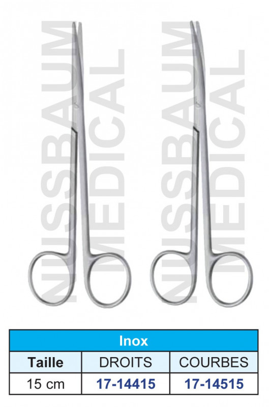 Ciseaux Metzenbaum Délicats Fins Inox