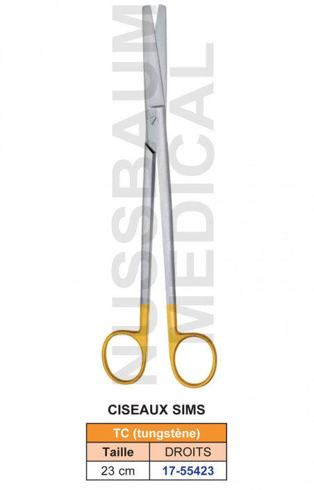 Ciseaux Sims tungstène TC