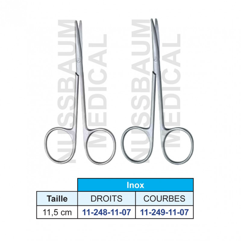 Ciseaux Baby-Metzenbaum inox 11,5 cm