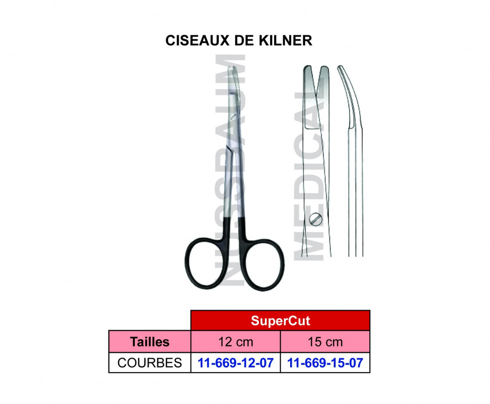 Ciseaux Kilner courbes SuperCut