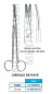 Ciseaux de Kaye 18 cm courbes avec 2 lames dentées