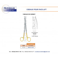 Ciseaux de Gorney courbes TC avec anneaux décalés