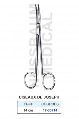 Ciseaux Joseph courbes de 14 cm distribués par Nussbaum Médical