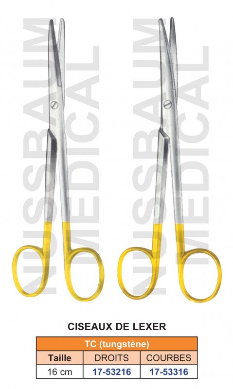 Ciseaux Lexer tungstène TC