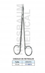 Ciseaux de Reynolds Droits de 15 cm distribués par Nussbaum Médica