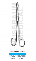 Ciseaux de Lexer courbes en inox de 16 cm distribués par Nussbaum Médical