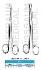 Ciseaux de Lexer droits et courbes en inox de 16 cm distribués par Nussbaum Médical