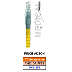Pince à disséquer Adson TC avec griffes de 12 cm distribuée par Nussbaum Médical