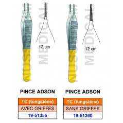 Pince à disséquer Adson TC Avec Griffes