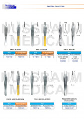 Pince à disséquer Adson TC avec griffes de 12 cm distribuée par Nussbaum Médical