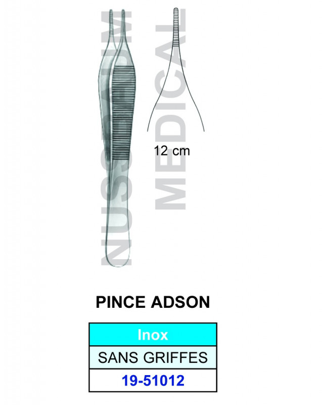 Pince à disséquer Adson Sans Griffes