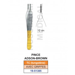 Pince à disséquer Adson-Brown TC avec griffes distribuée par Nussbaum Médical