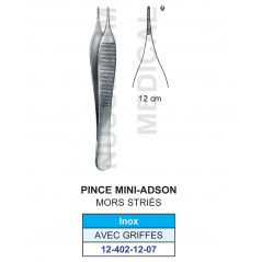 Pince à disséquer Mini-Adson avec griffes de 12 cm distribuée par Nussbaum Médical