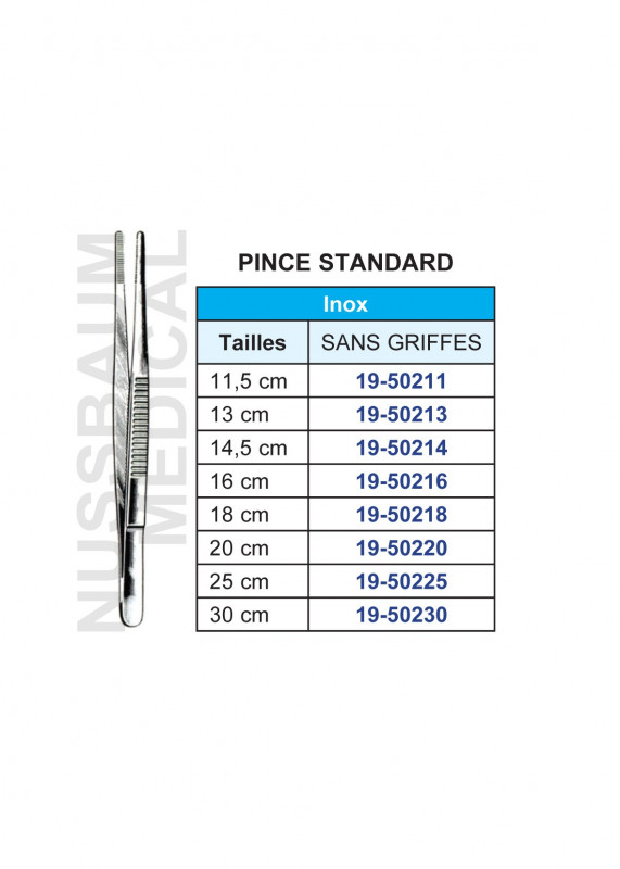 Pince à disséquer Standard Sans Griffes