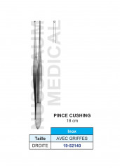 Pince à disséquer Cushing avec griffes
