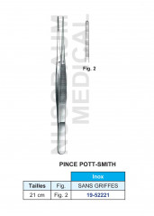 Pince à disséquer Potts-Smith sans griffes 21 cm distribuée par Nussbaum Médical