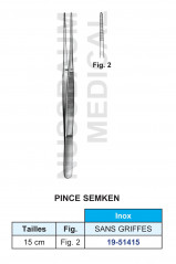 Pince à disséquer Semken sans griffes de 15 cm distribuées par Nussbaum Médical
