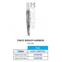 Pince à disséquer Bishop-Harmon Avec Griffes de 8,5 cm distribuées par Nussbaum Médical