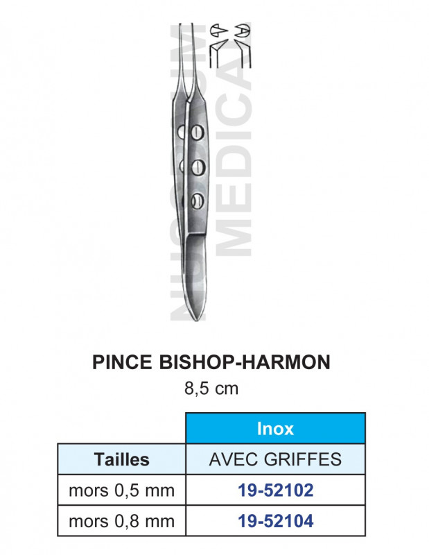 Pince à disséquer Bishop-Harmon Avec Griffes
