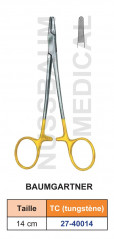 Porte-Aiguille Baumgartner TC de 14 cm distribué par Nussbaum Médical