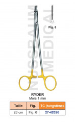 Porte-aiguille Ryder tungstène TC