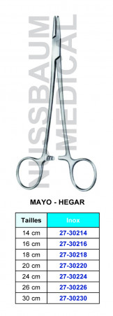 Porte-aiguille Mayo Hegar standard distribué par Nussbaum Médical