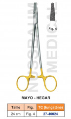 Porte-aiguille de Mayo-Hegar tungstène TC distribué par Nussbaum Médical