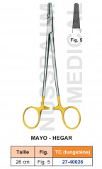 Porte-aiguille de Mayo-Hegar tungstène TC distribué par Nussbaum Médical