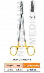Porte-aiguille de Mayo-Hegar tungstène TC distribué par Nussbaum Médical