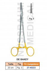 Porte-aiguille De Bakey tungstène TC distribué par Nussbaum Médical