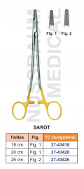 Porte-aiguille Sarot tungstène TC distribué par Nussbaum Médical