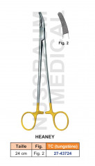 Porte-aiguille Heaney tungstène TC distribué par Nussbaum Médical