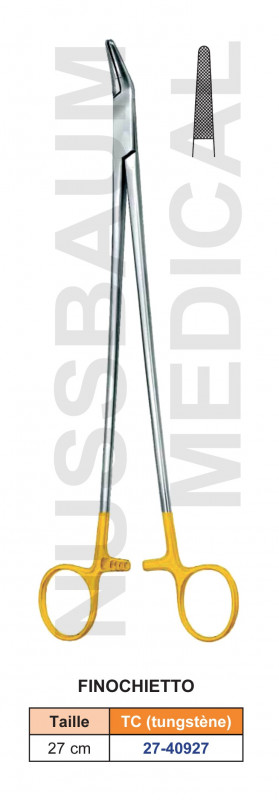 Porte-aiguille Finochietto tungstène TC 27 cm Porte-aiguille Finochietto tungstène TC 27 cm